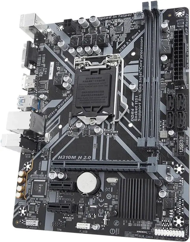 Alt view image 3 of 4 - Computer Motherboards Fit forGigabyte Prime H310M H R2.0 Motherboard Supports forIntel LGA-1151 DDR4 2666MHz, SATA 6Gbps