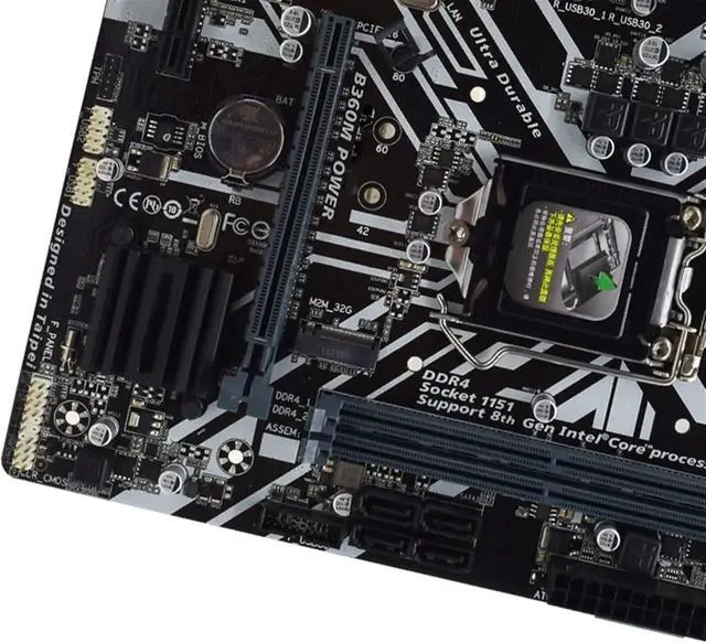 Alt view image 4 of 6 - Computer Motherboards Fit forGigabyte B360M Power Socket LGA1151 B360 Motherboard DDR4 USB3.0 PCI-E 3.0 Original Motherboard