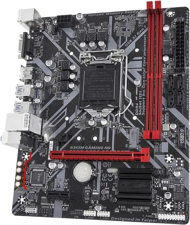 Alt view image 2 of 3 - Computer Motherboards Fit forGigabyte TUF B365M Gaming HD LGA1151 DDR4 HDMI WiFi M.2 MATX Motherboard