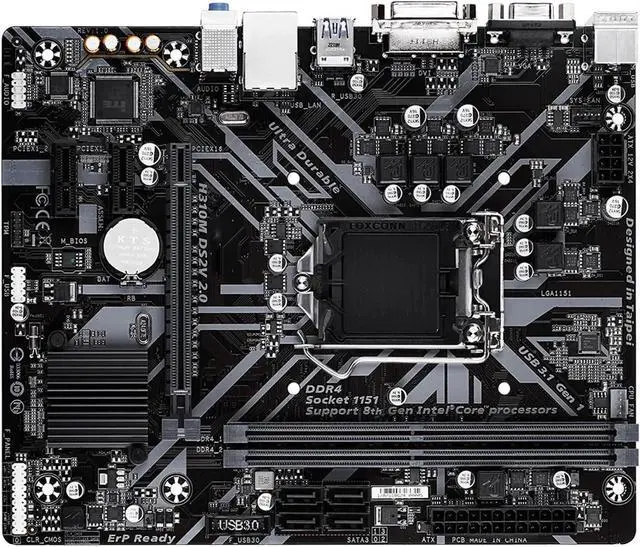 Main image of Computer Motherboards Fit forGigabyte Prime H310M DS2V Motherboard Supports forIntel LGA-1151 DDR4 2666MHz, SATA 6Gbps