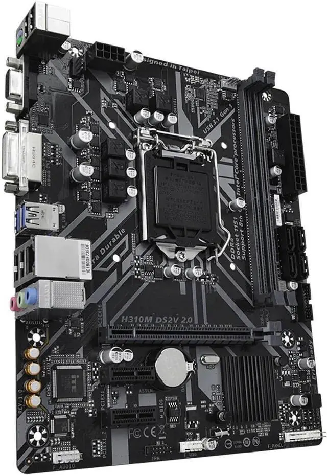 Alt view image 3 of 4 - Computer Motherboards Fit forGigabyte Prime H310M DS2V Motherboard Supports forIntel LGA-1151 DDR4 2666MHz, SATA 6Gbps