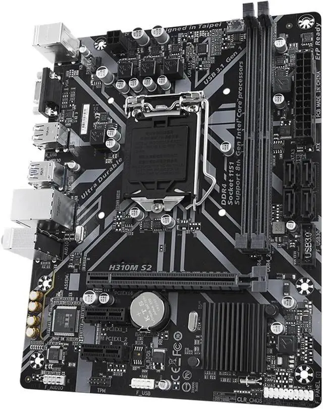 Alt view image 2 of 3 - Computer Motherboards Fit forGigabyte Prime H310M S2 Motherboard Supports forIntel LGA-1151 DDR4 2666MHz, SATA 6Gbps