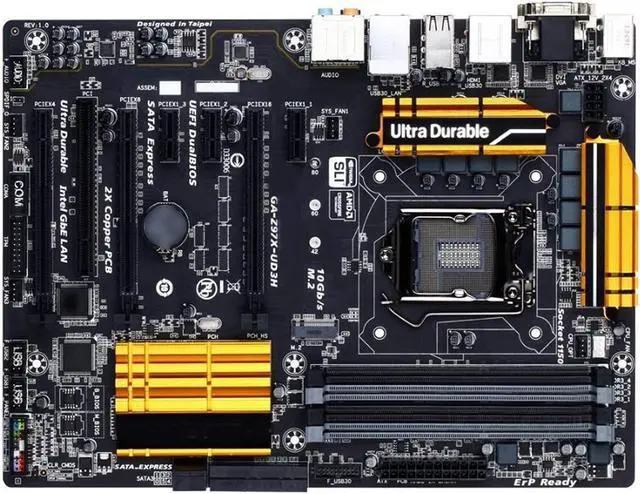 Main image of Computer Motherboards Fit forGigabyte GA-Z97X-UD3H Motherboard Z97X-UD3H Z97 Socket LGA 1150 DDR3 USB3.0 SATA3.0