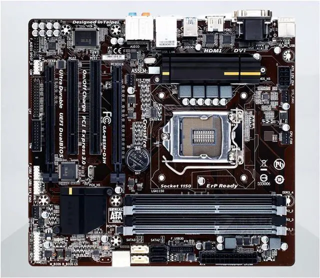 Main image of Computer MotherboardFit forGigabyte GA-B85M-D3H Motherboard B85M-HD3 Socket LGA1150 DDR3 forIntel B85 B85M 32GB VGA DVI HDMI Desktop Computer MainboarDesktop Mainboard