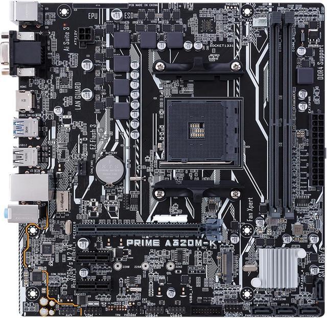 Main image of Motherboard Fit forASUS Prime A320M-K forAMD AM4 with I/O Back Plate Shield