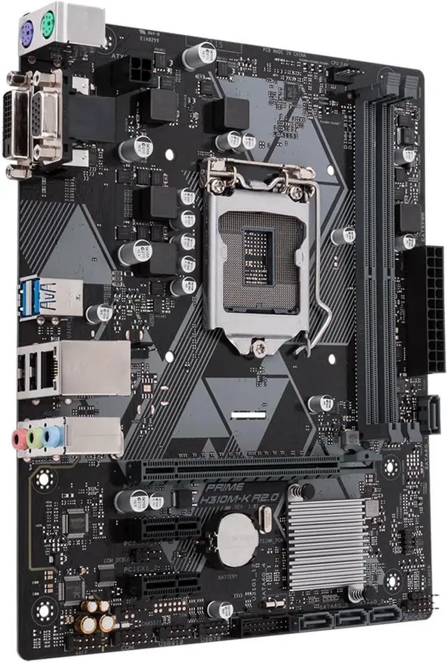Alt view image 2 of 4 - Motherboard Fit forASUS Prime H310M-K R2.0 forIntel LGA 1151 with I/O Back Plate Shield