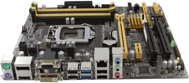 Alt view image 2 of 3 - Motherboard Fit forASUS B85M-E forIntel LGA 1150 with I/O Back Plate Shield