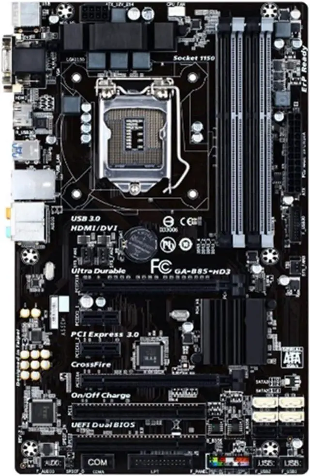 Alt view image 2 of 2 - Fit forGigabyte GA-B85-HD3 Desktop Motherboard B85 Socket LGA 1150 I3 I5 I7 DDR3 32G Micro-ATX UEFI BIOS Original Mainboard