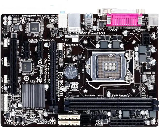 Main image of Pc Motherboard Fit forGigabyte GA-B85M-D3V Original Motherboard LGA 1150 DDR3 B85M-D3V 16GB USB3.0 SATA3 B85 Desktop Motherboard PC