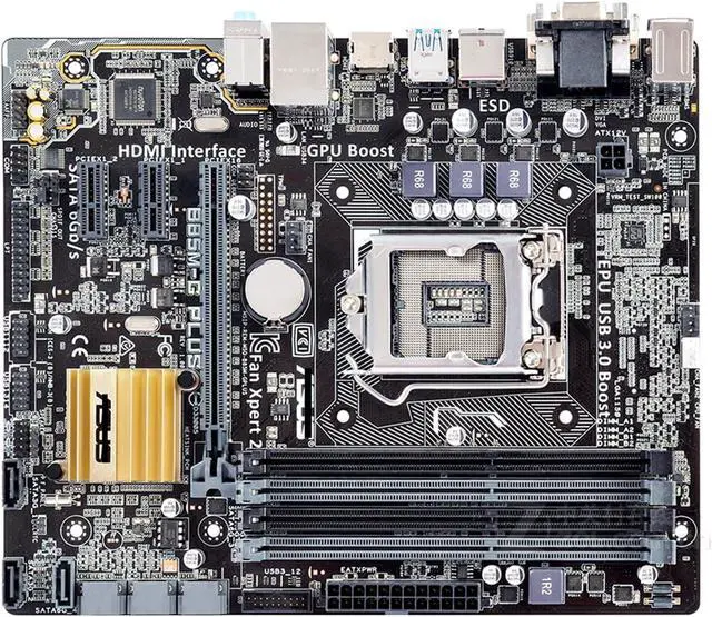 Main image of Motherboard Fit forASUS B85M-G Plus forIntel LGA 1150 with I/O Back Plate Shield