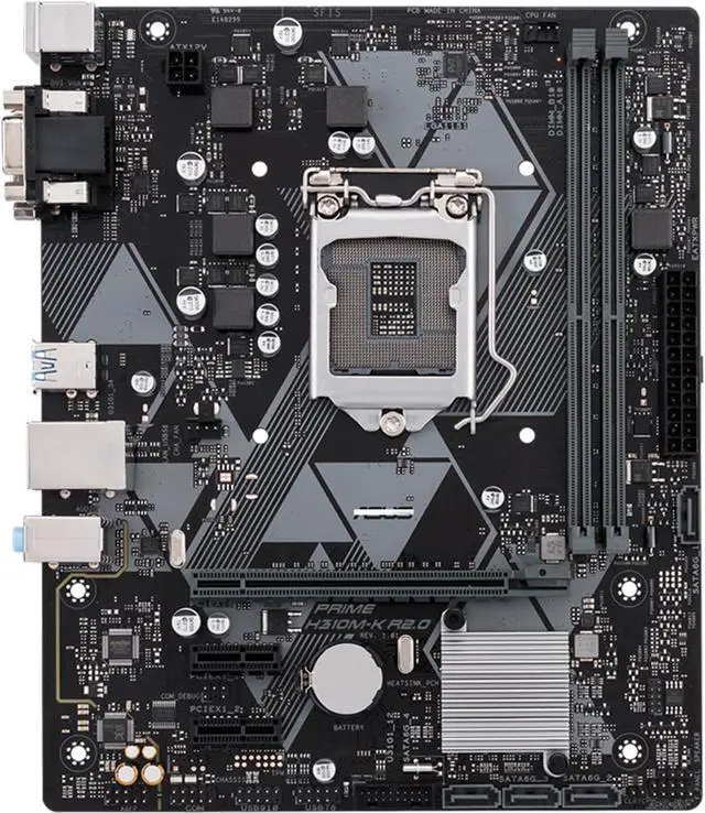 Main image of Motherboard Fit forASUS H310M-K R2.0 for 8/9th Gen forIntel LGA 1151 with I/O Back Plate Shield