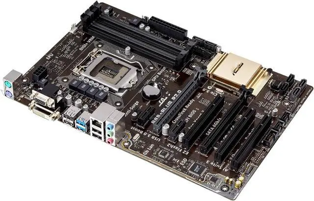 Alt view image 3 of 5 - Motherboard Fit forASUS B85-PLUS R2.0 for 4th Gen forIntel LGA 1150 with I/O Back Plate Shield
