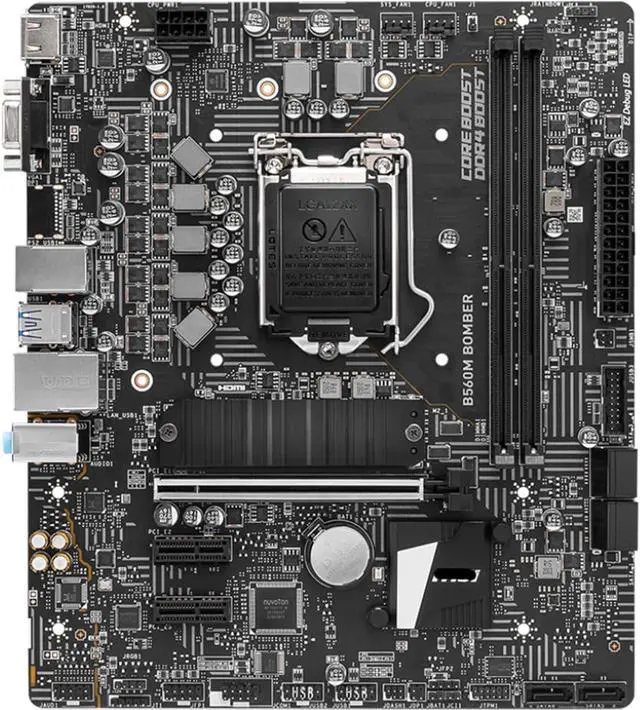 Main image of Motherboard Fit forMSI B560M Bomber forIntel B560 LGA 1200 with I/O Back Plate Shield