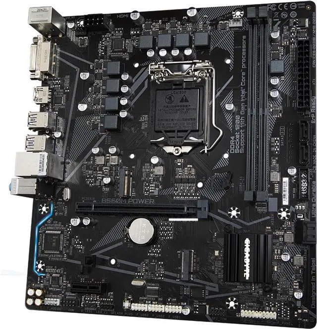 Alt view image 2 of 4 - Motherboard Fit forGigabyte B560M Power for 10/11th Gen forIntel LGA 1200 with I/O Back Plate Shield