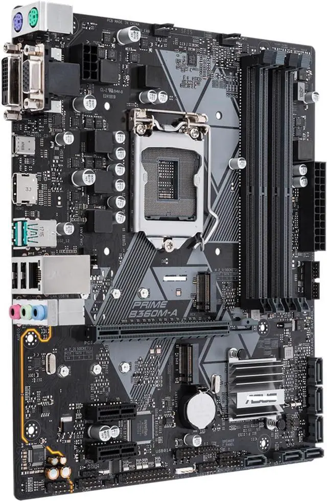 Alt view image 4 of 4 - Motherboard Fit forASUS Prime B360M-A forIntel LGA 1151 with I/O Back Plate Shield
