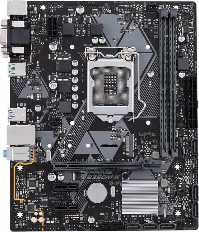Main image of Motherboard Fit forASUS Prime B360M-K forIntel LGA 1151 with I/O Back Plate Shield