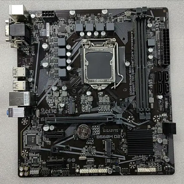 Alt view image 2 of 5 - Motherboard Fit forGigabyte B560M D2V for 10/11th Gen forIntel LGA 1200 with I/O Back Plate Shield