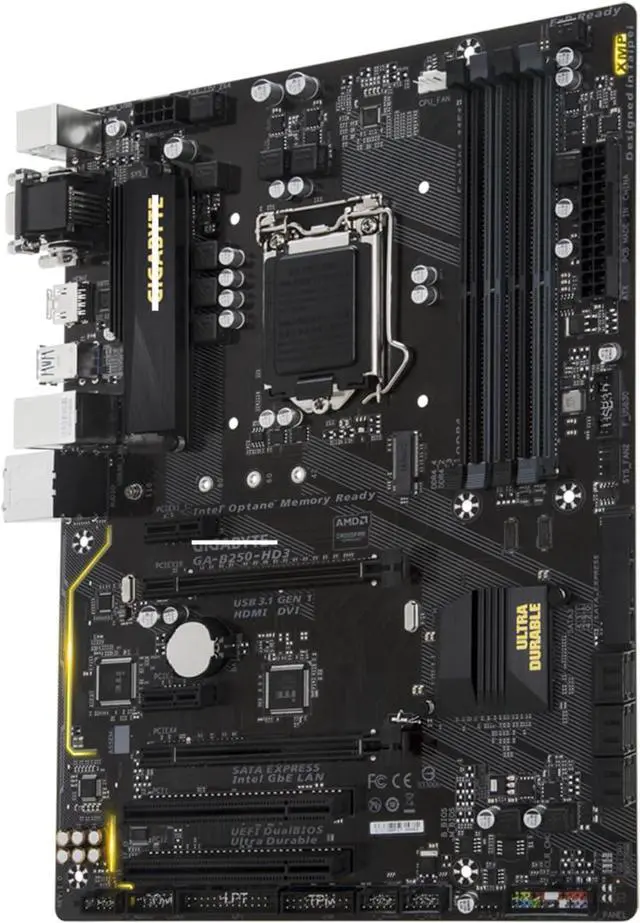 Alt view image 3 of 5 - Motherboard Fit forGigabyte GA-B250-HD3 for 6/7th Gen forIntel LGA 1151 with I/O Back Plate Shield