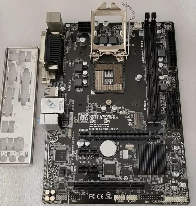 Alt view image 2 of 4 - Motherboard Fit forGigabyte GA-B150M-D3V for 6/7th Gen forIntel LGA 1151 with I/O Back Plate Shield