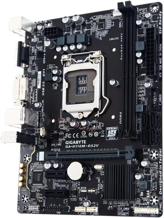 Main image of Motherboard Gaming Fit forGigabyte GA-H110M-DS2V DDR4 Original Desktop Motherboard H110M-DS2V H110 LGA 1151 32GB Micro-ATX, DISPRA9524