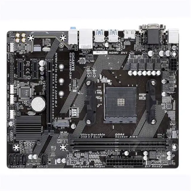 Main image of Desktop Motherboard AM4 DDR4 Fit forAMD A320 Fit forGigabyte GA-A320M-S2H Original Desktop Motherboard A320M-S2H Solid State Motherboard