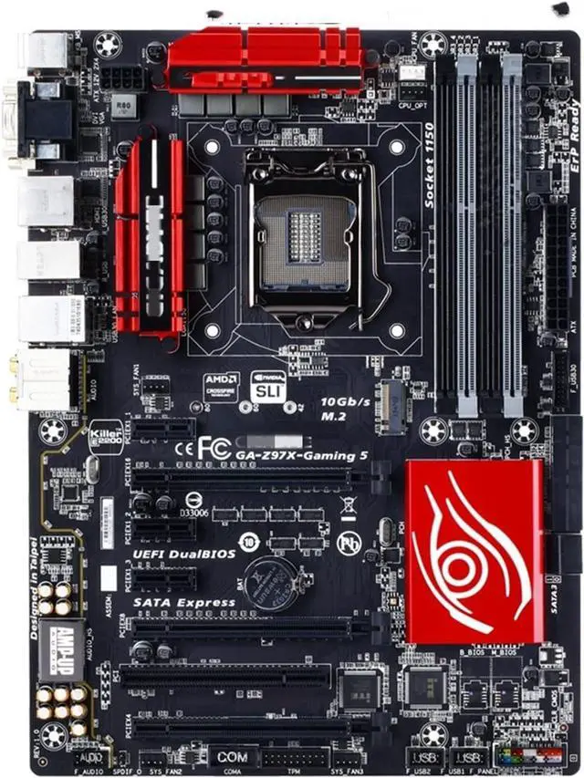 Main image of Motherboard Gaming Fit forGigabyte GA-Z97X-Gaming 5 Original Motherboard LGA 1150 DDR3 Z97X-Gaming 5 USB3.0 32GB Z97 Desktop Mainboard , DISPRA9524
