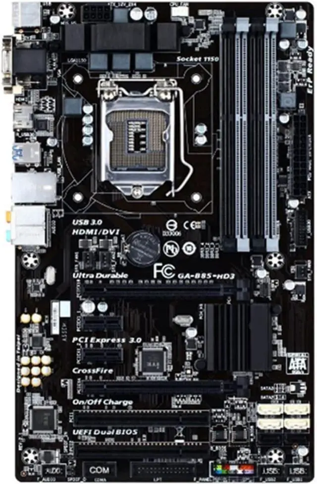 Main image of Pc Motherboard Fit forGigabyte GA-B85-HD3 Desktop Motherboard B85 Socket LGA 1150 I3 I5 I7 DDR3 32G Micro-ATX UEFI BIOS Original Mainboard
