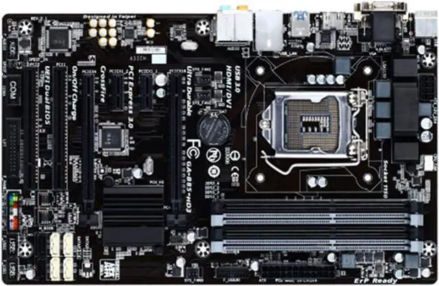 Alt view image 2 of 2 - Pc Motherboard Fit forGigabyte GA-B85-HD3 Desktop Motherboard B85 Socket LGA 1150 I3 I5 I7 DDR3 32G Micro-ATX UEFI BIOS Original Mainboard