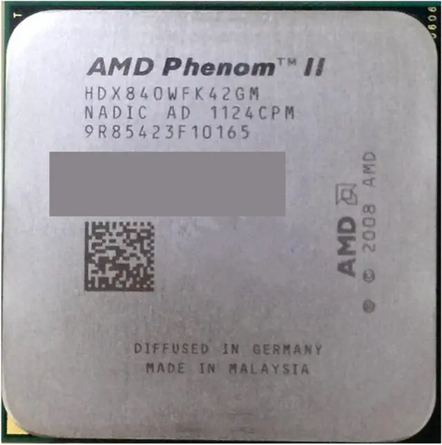 Main image of CPU A ph II X4 840 X4 840 CPU Processor Quad-Core 3.2Ghz/ 4M /95W Socket AM3 AM2+ 938 Pin X4 840 Can Work Welcome to Order