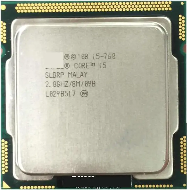 Main image of CPU c I5-760 Processor 2.8 GHz 8MB Cache Socket LGA1156 45nm Desktop CPU I5 760 Processing Unit