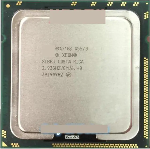 Main image of CPU Processor X5570 Processor (2.93GHz 8MB 6.4GT/s Quad-Core) LGA1366 Server CPU Processing Unit