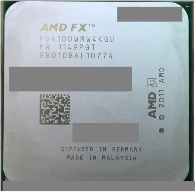 Main image of CPU A FX 4100 AM3+ 3.6GHz 8MB CPU Processor FX Serial Scrattered Pieces FX-4100 FX4100 (FX Serial CPU) Processing Unit
