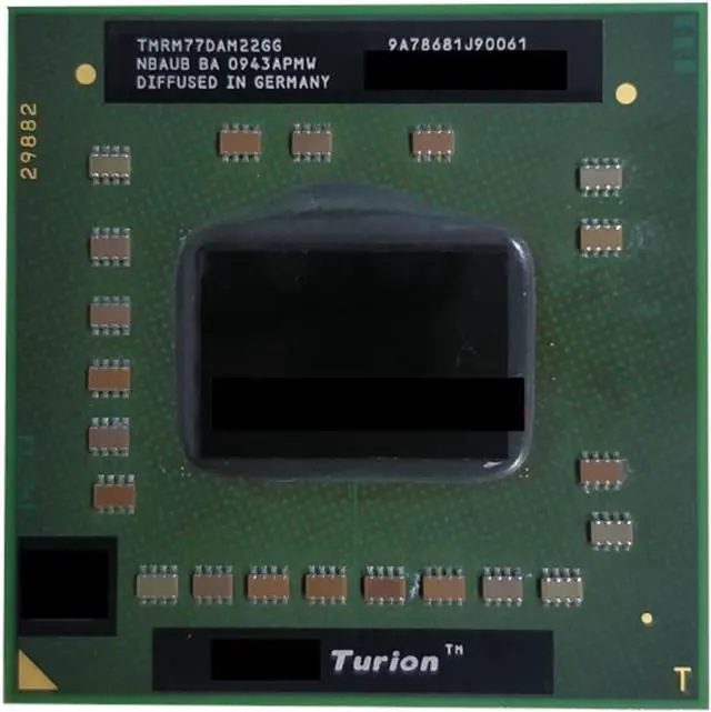 Main image of CPU T 64 X2 Mobile Technology RM-77 RM 77 RM77 2.3 GHz Dual-Core Dual-Thread CPU Processor TMRM77DAM22GG Socket S1