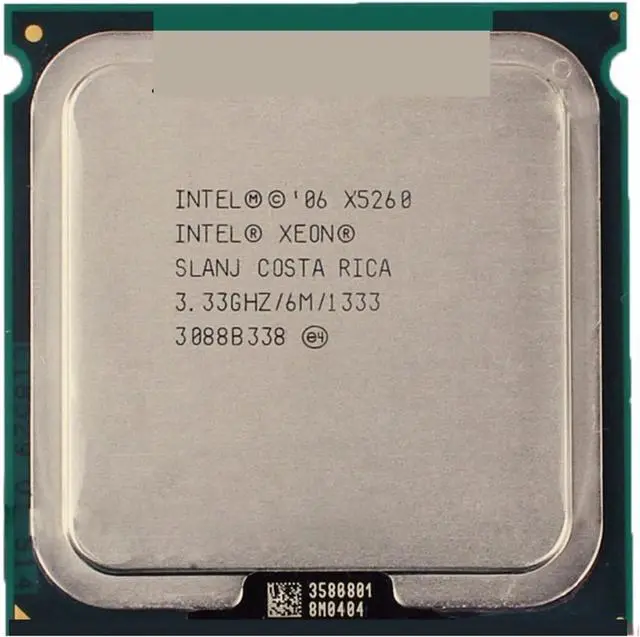 Main image of CPU CPU forXeon X5260 Processor 3.33GHz/6M/1333MHz Dual-Core Socket 771 Speedy Ship Out processing unit