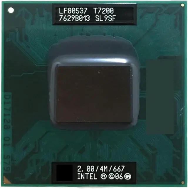 Main image of CPU c 2 Duo T7200 CPU Laptop Processor PGA 478 CPU