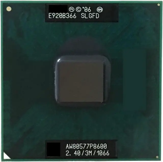 Main image of CPU P8600 Core2 Duo CPU P8600 (3M Cache, 2.40GHz, 1066MHz FSB) Processor Supports GM45 PM45