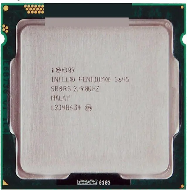 Main image of CPU P G645 Processor 2.90GHz 3M Dual-Core Socket 1155 Speedy Ship Out