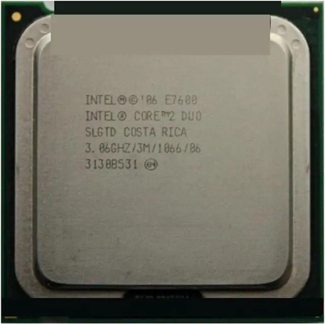 Main image of CPU CPU c 2 Duo Processor E7600 3.06GHz/3M/1066MHz Dual-Core Socket 775 Speedy Ship Out processing unit
