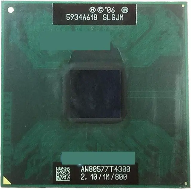 Main image of CPU Original T4300 P CPU T4300 (1M Cache, 2.1GHz, 800MHz FSB) Laptop Processor Processing Unit