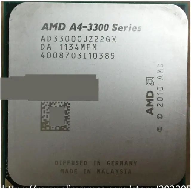 Main image of CPU A A4 3300 2.5GHz 1MB 65W CPU Processor FM1 Scrattered Pieces A4-3300 APU Welcome to Order