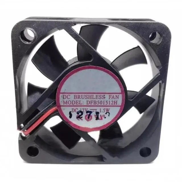 Main image of 10 PCS  DC12V 1.5W DFB501512H 5015 5cm 2-Wire Ball Bearing Cooling Fan
