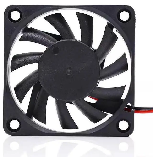 Alt view image 3 of 5 - 10 PCS  DC12V 0.25A EFB0612HHA 6010 6cm 2-wire double ball bearing inverter cooling fan