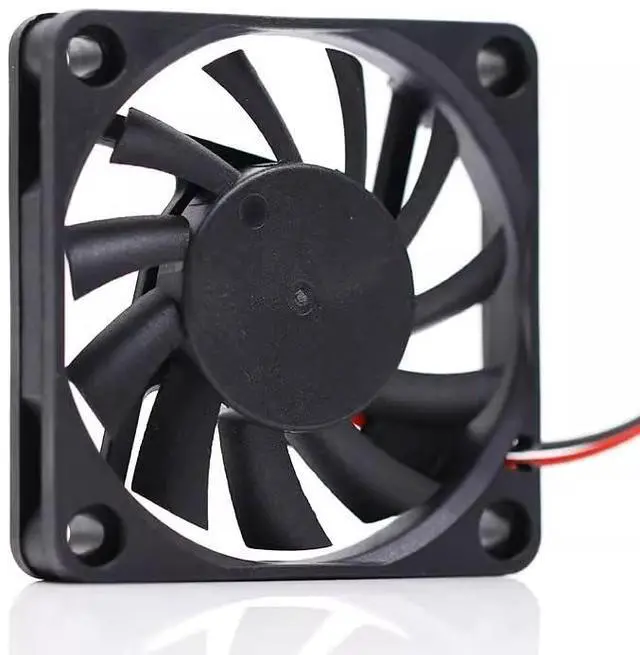 Alt view image 4 of 5 - 10 PCS  DC12V 0.25A EFB0612HHA 6010 6cm 2-wire double ball bearing inverter cooling fan