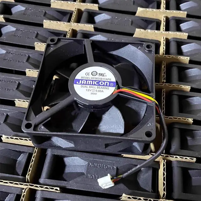 Main image of DC12V 0.50A KF0825B1TAPR 8025 8cm 3-Wire Cooling Fan