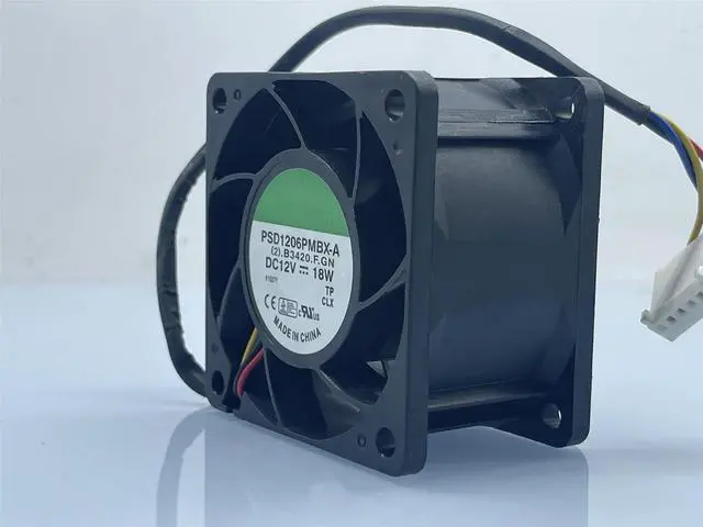 Alt view image 3 of 4 - 10 PCS  DC12V 18W PSD1206PMBX-A 6038 6cm 4-Wire high Speed Large air Volume Cooling Fan