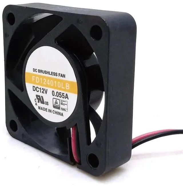 Alt view image 2 of 4 - DC12V 0.055A FD124010LB 4010 4cm 2-Wire Dual Ball Silent Cooling Fan