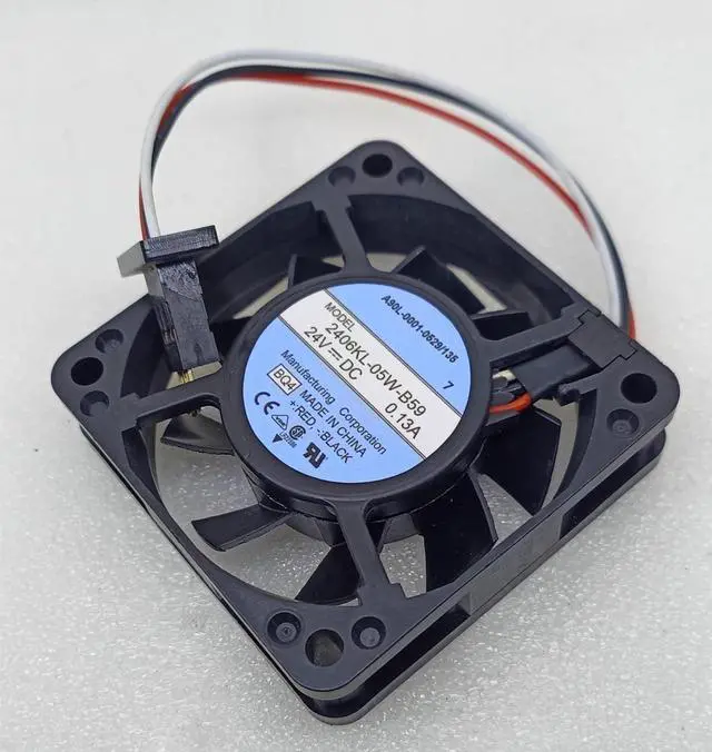 Alt view image 3 of 5 - DC24V 0.13A 2406KL-05W-B59 A90L-0001-0529/135 6cm 3-wire inverter cooling fan