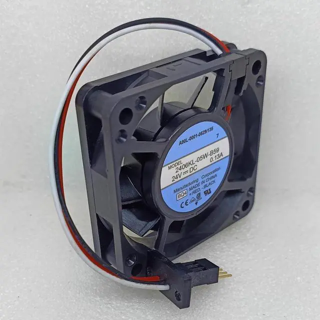 Alt view image 2 of 5 - DC24V 0.13A 2406KL-05W-B59 A90L-0001-0529/135 6cm 3-wire inverter cooling fan