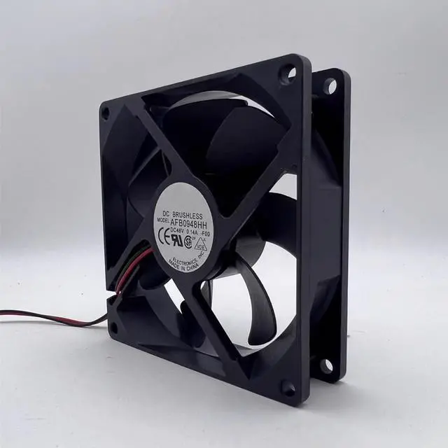 Alt view image 3 of 5 - DC48V 0.14A AFB0948HH 9225 92mm 2-wire server cooling fan