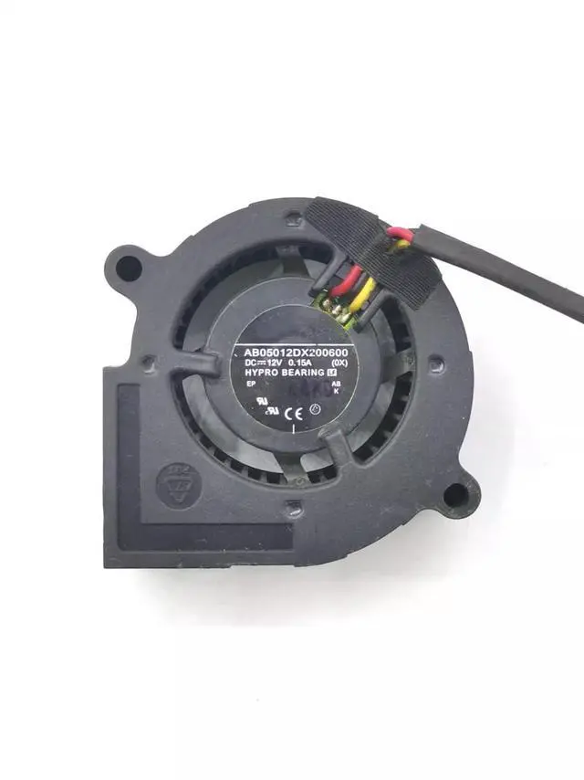 Alt view image 3 of 5 - DC12V 0.15A AB05012DX200600 5020 5cm 3-wire projector cooling fan